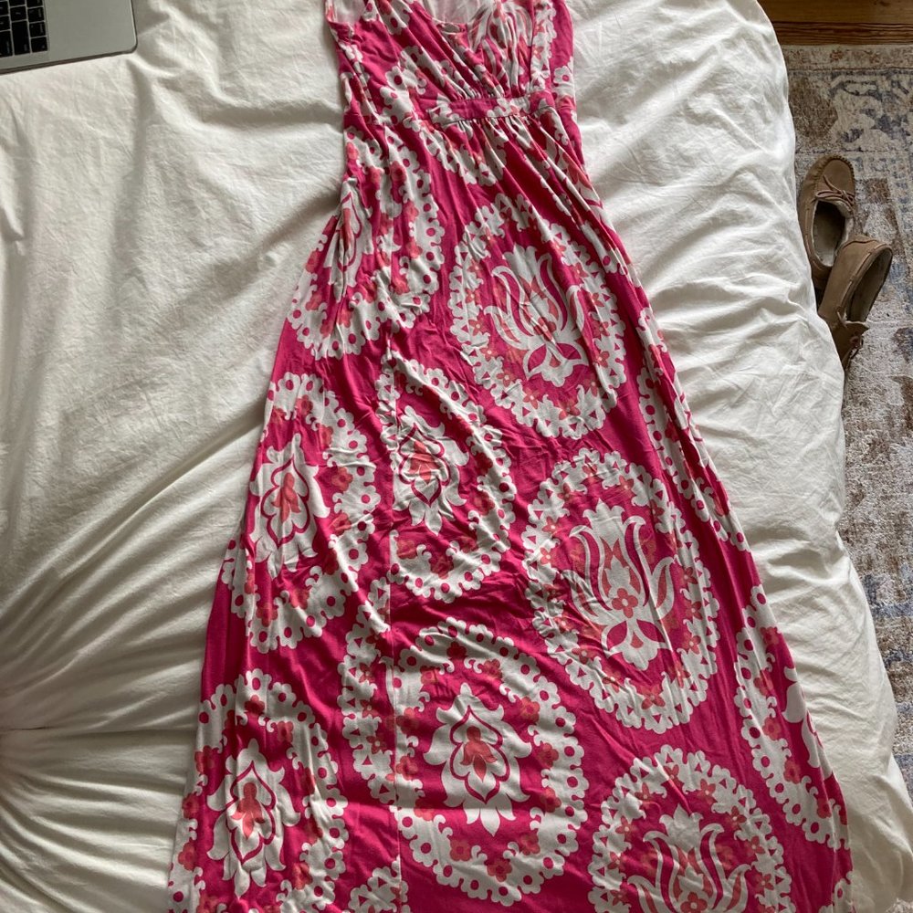 Boden Jersey Maxi Dress in Tutti Frutti - Size 4